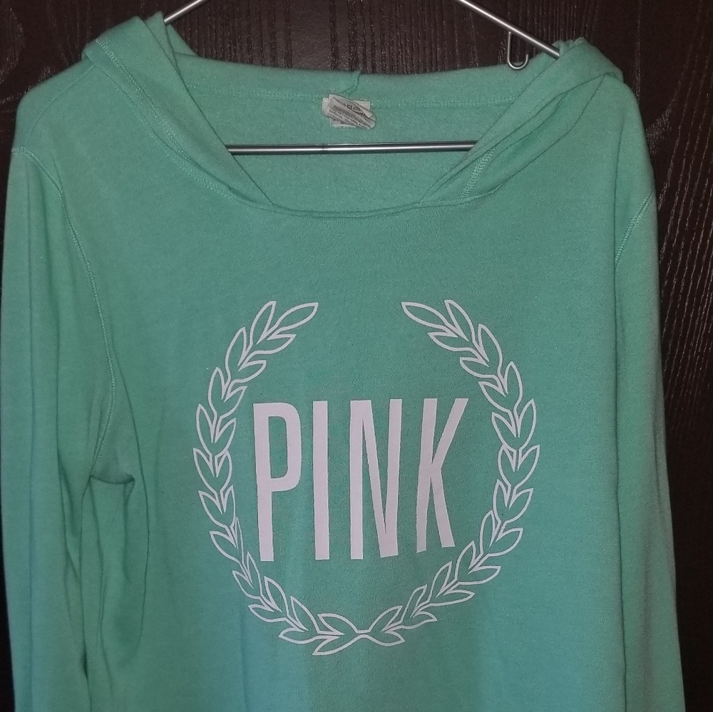 PINK VS Aqua Blue Hoodie